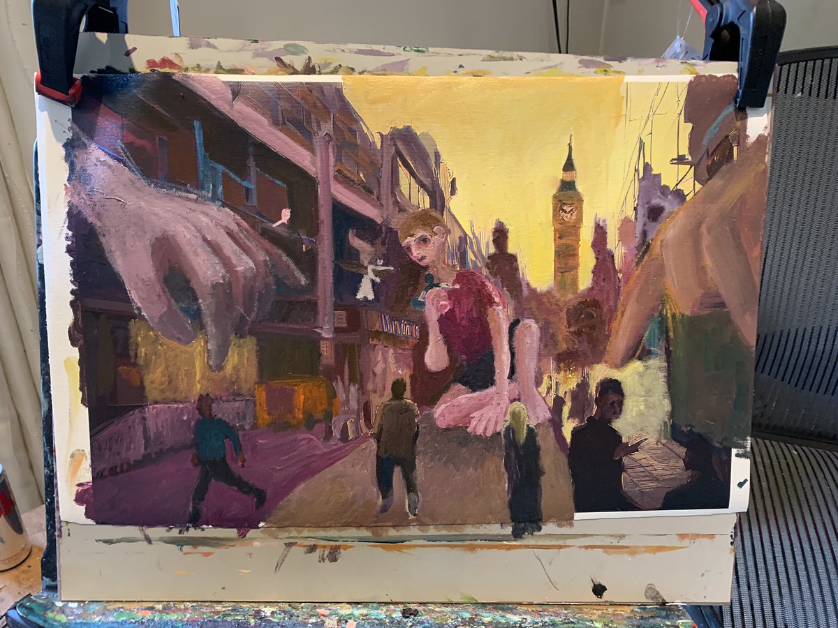 RyanLouderMusic's tweet photo. “Harmonius Existence in the Land of the Giants” work in progress
art #arts #artwork #idea #face #portrait painting #follow #coolidea #artshelp #arts_help #dailyart #artifvisual #artsdrawing #beautiful #artshub #artshares #painting #oilpainting #heytate #tate https://t.co/0jdJz19STX