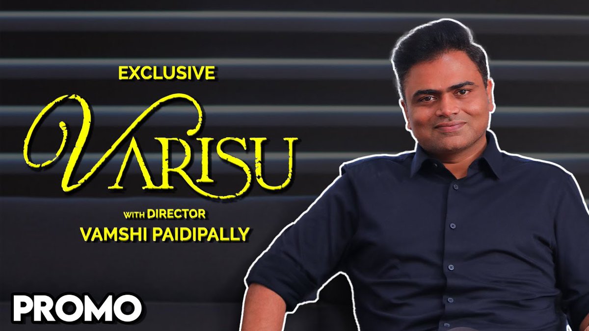 Director @directorvamshi Interview will be out Today at 6.00 pm on Cinema Vikatan Youtube Channel 🎥 youtu.be/oyEipugByzo #Varisu | #Vijay | #VamshiPaidiPally