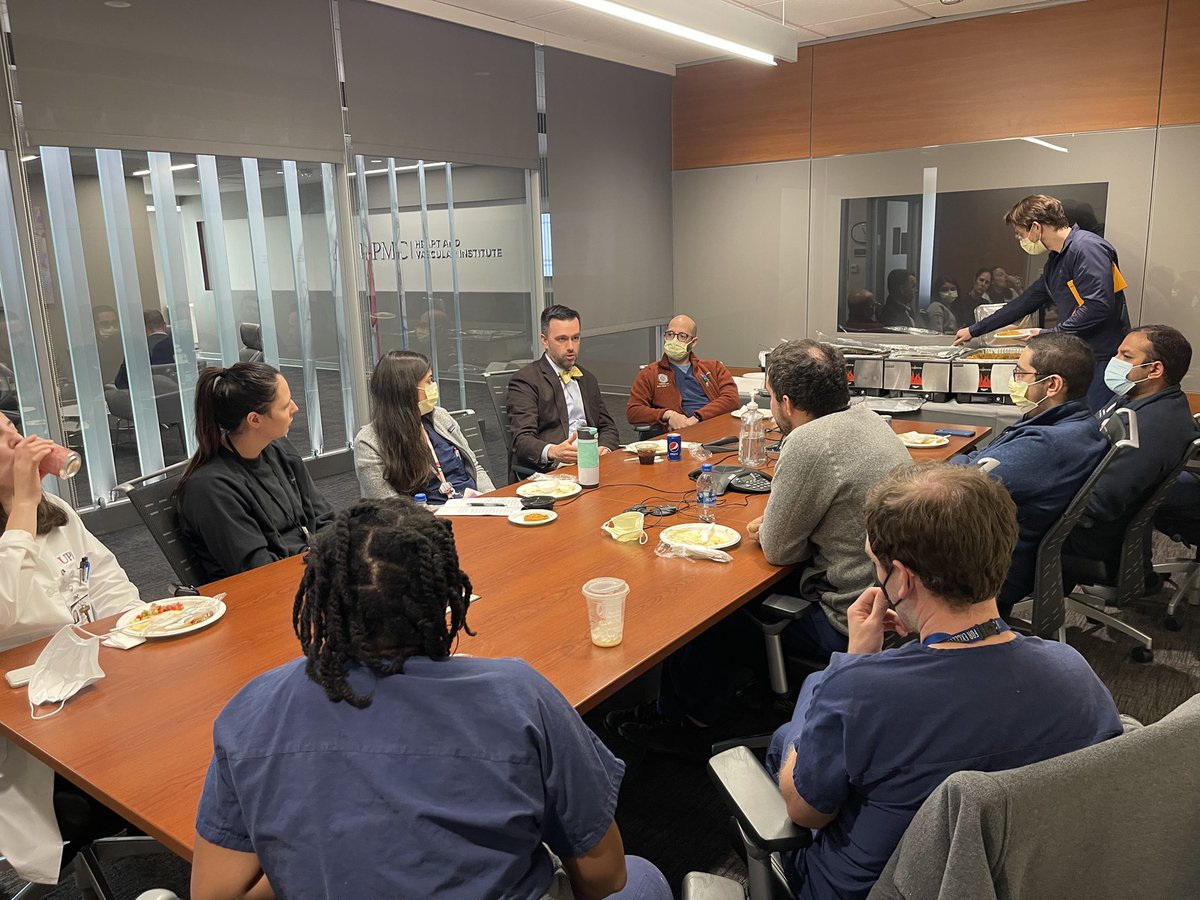Lucky @PittCardiology to have @GBarnesMD from @umichCVC inspire us to improve patient outcomes w better processes. And - thanks for the career mentoring over lunch!