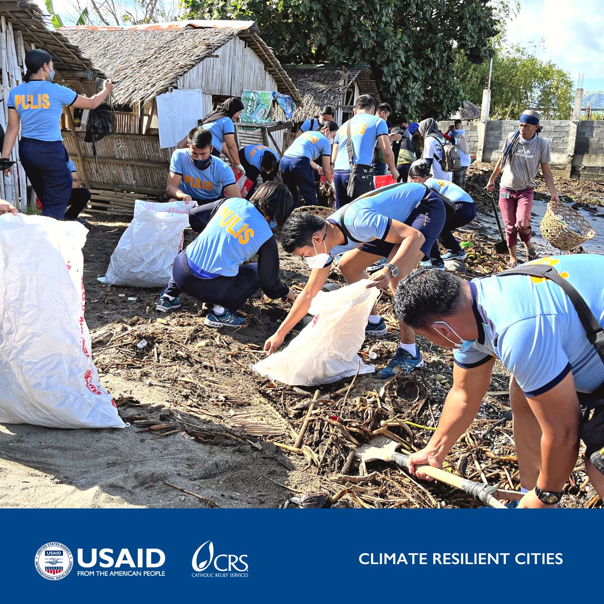 Working together to address waste management and climate change! @USAID and @CatholicRelief joined Cotabato city and regional partners for a coastal cleanup activity. [See more: bit.ly/3N795UU]