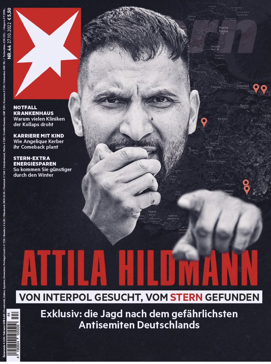 GPSchmitz's tweet photo. Wahnsinns-Recherche unserer Reporterin Tina Kaiser @kaiserinberlin, die mit den #Hildbusters den per intern. Haftbefehl gesuchten #AttilaHildmann in der Türkei aufspürte (wo ihn die Behörden irgendwie nicht fanden). Alles über die irre Jagd im neuen #Stern @sternde https://t.co/fBgUBr0trQ