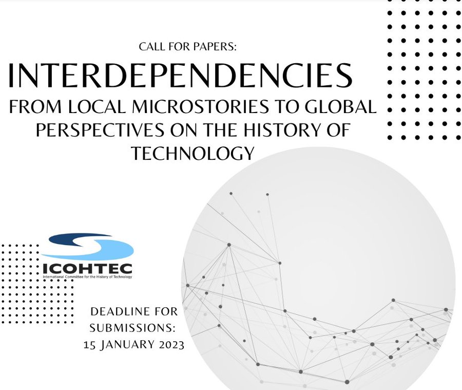 icohtec's tweet photo. 2023 @icohtec conference: Tallinn/ Tartu, Estonia. Theme: Interdependencies. From Local Microstories to Global Perspectives on the History of Technology @SocHistTech @ticciheurope @SciHistoryOrg @hssonline @TallinnTech @unitartu @iuhpst_dhst @chstmorg https://t.co/PDFcBXkCzF https://t.co/GPyRN1Q466