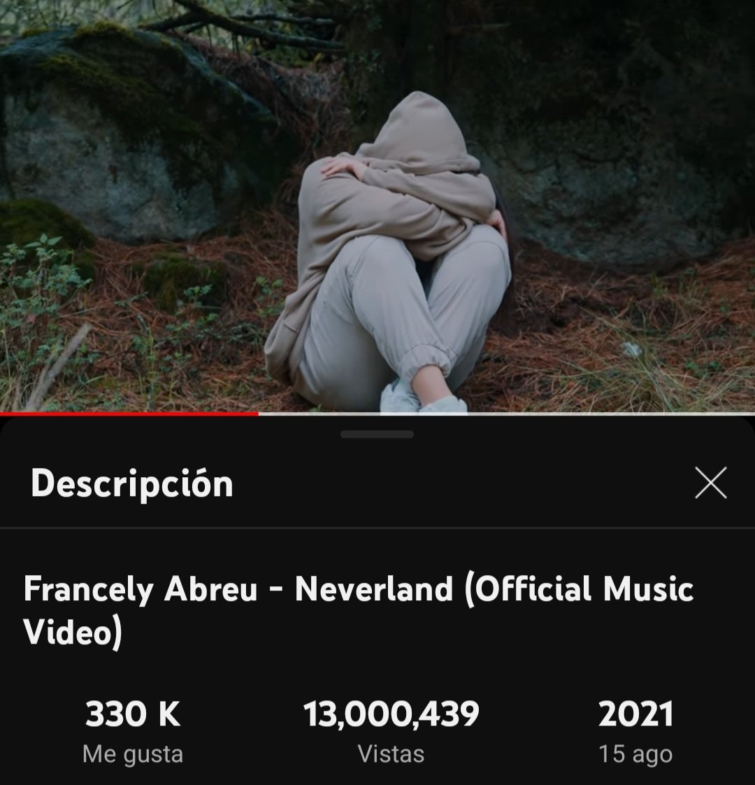 Neverland llegó a 13 millones🔥🤯
<a href="/FrancelyAbreu/">ABREUU</a> deberías sacar más temas así🥲