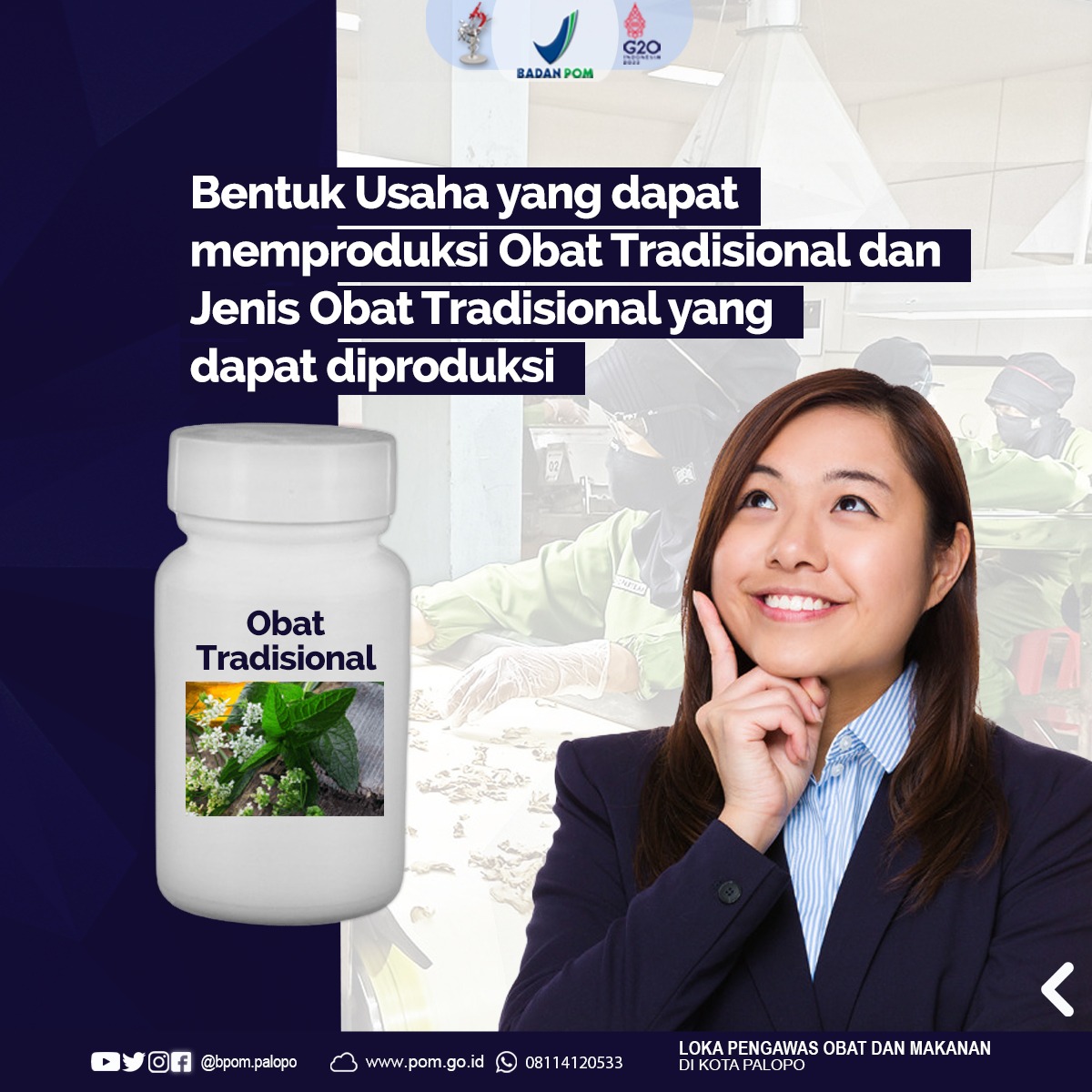 bpompalopo's tweet photo. Apa saja bentuk usaha yang dapat memproduksi Obat Tradisional dan jenis Obat Tradisional apa saja yang dapat diproduksi?
Yuk simak infografis berikut!
#ObatTradisional
#IOTA #IEBA #UKOT #UMOT
#UsahaJamuRacikan
#UsahaJamuGendong
#bpomri
#lokapompalopo https://t.co/ujzfuYIEYJ