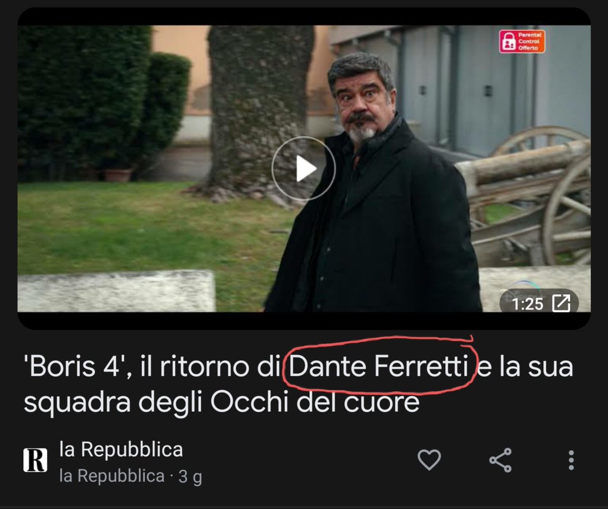 Evviva <a href="/repubblica/">Repubblica</a> che promuove sul campo Renè Ferretti a scenografo di #Fellini
#allacazzodicane #boris4 #daidaidai