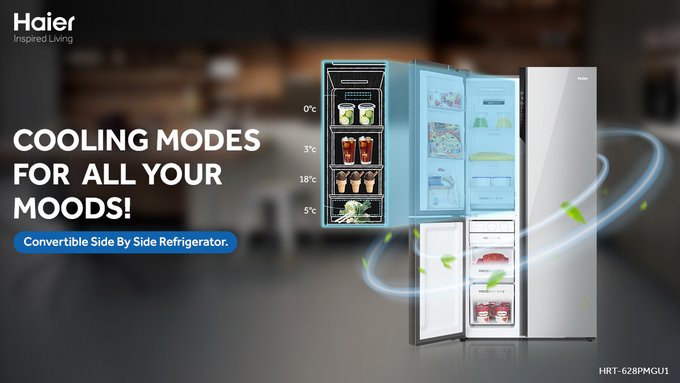 SuperElectron10's tweet image. Now convert your freezer section to the fridge section and utilize your Haier SBS Refrigerator to the fullest with maximum storage and flexible capacity.

#Refrigerator #HaierRefrigerator #SideBySideRefrigerator