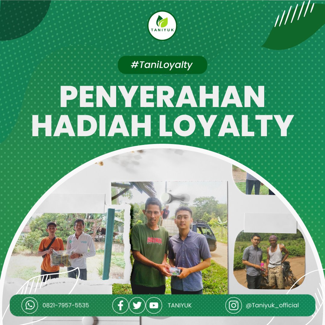 taniyuk's tweet photo. Haloo sobat TaniYuk!

Sudah pernah dengerkan tentang program Loyalty bagi mitra TaniYuk yang aktif dan rutin menyetor lateks?

Nah, kali ini ada pahlawan karet yang sudah mendapatkan hadiah dari program Loyalty lho!

Mereka aja bisa,
Masa Kamu ngga? https://t.co/ofbprDH0z6