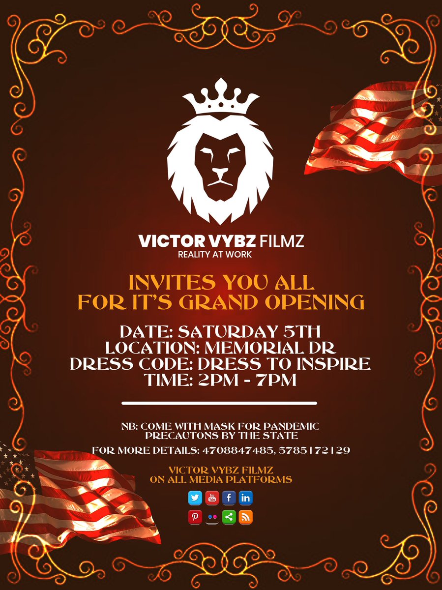 victorvybzfilmz's tweet photo. Y’all invited next Saturday at @victorvybzfilmz for its grand opening but don’t forget on 1st November we are unveiling our New management 
Be there or be nowhere 
#victorvybzfilmz #realityatwork https://t.co/hJJRTqM9hQ