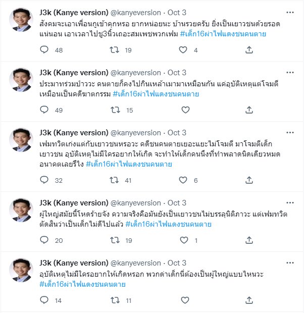 จะทีมชาติ จะคิง จะรวย จะควยอะไรมึงก็เดินบนพื้นเหมือนพวกกู มึงทำผิดต้องรู้จักสำนึก #เด็ก16ฝ่าไฟแดงชนคนตาย