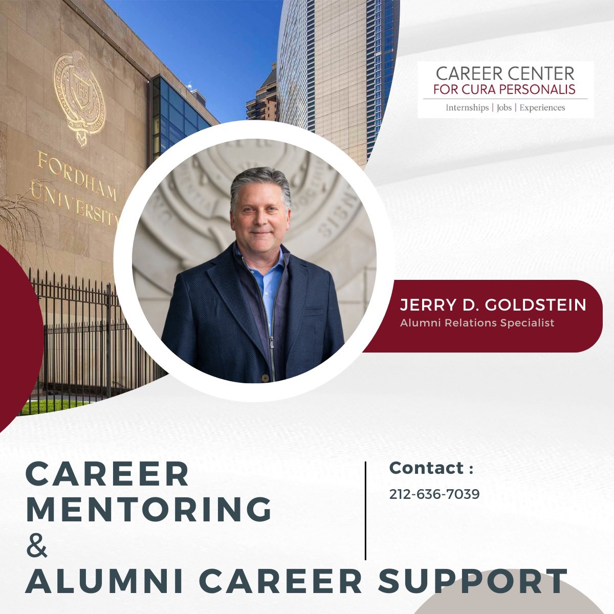 #fordham #fordhamuniversity #careerdevelopment #careercoach #careertips #mentor #mentoring #alumni