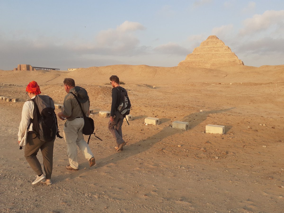 LaraWeissRPM's tweet photo. Last morning walk, tomorrow we'll close the site, but we hope to be back in Feb. Many thanks to all sponsors & colleagues, who made this season a big success!! #StayTuned for the #diggingdiary #LeidenTurinExpeditiontoSaqqara @RM_Oudheden @MuseoEgizio @NWONieuws @NVICairo @NWO_SSH https://t.co/fmd7cwnWMd