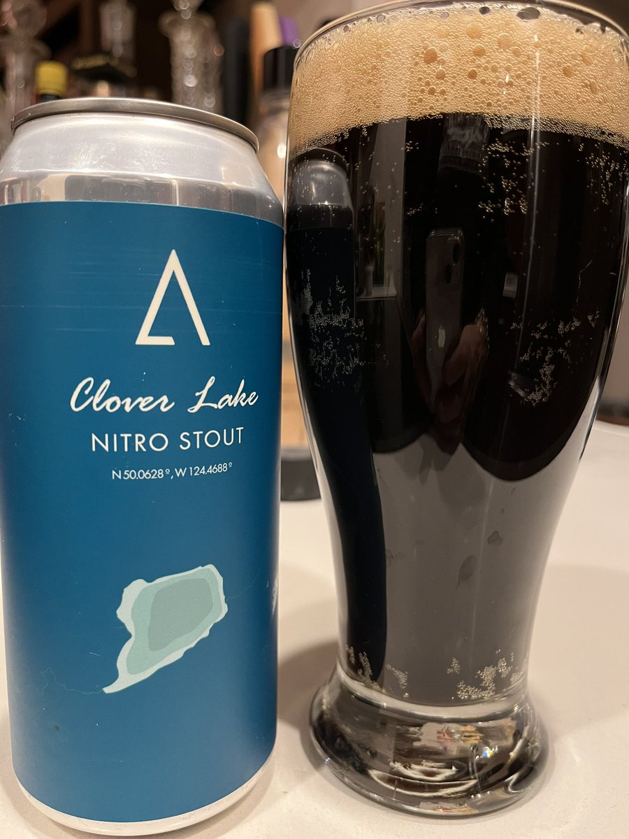 A rare time when I’m drinking alone. Hubby is at a stag and we just got this nitro stout in the store so I bought a single. Research and development. @aframebrewing #nowcheerstothat 🍻