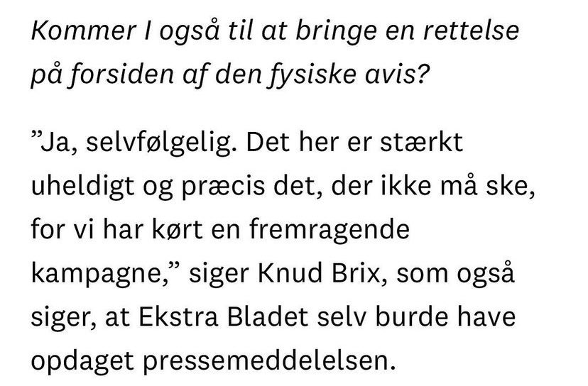Godmorgen <a href="/Knud_brix/">knud_brix</a> 
Ny dag - ny mulighed for, at du kommer ud af flyverskjulet og besvare en række spørgsmål. Det bør du selvfølgelig gøre, når du har ansvar for et medie, som får 14,5 mio årligt i støtte.
1) Hvornår gik EB fra at være en avis til at være et kampagnekontor?