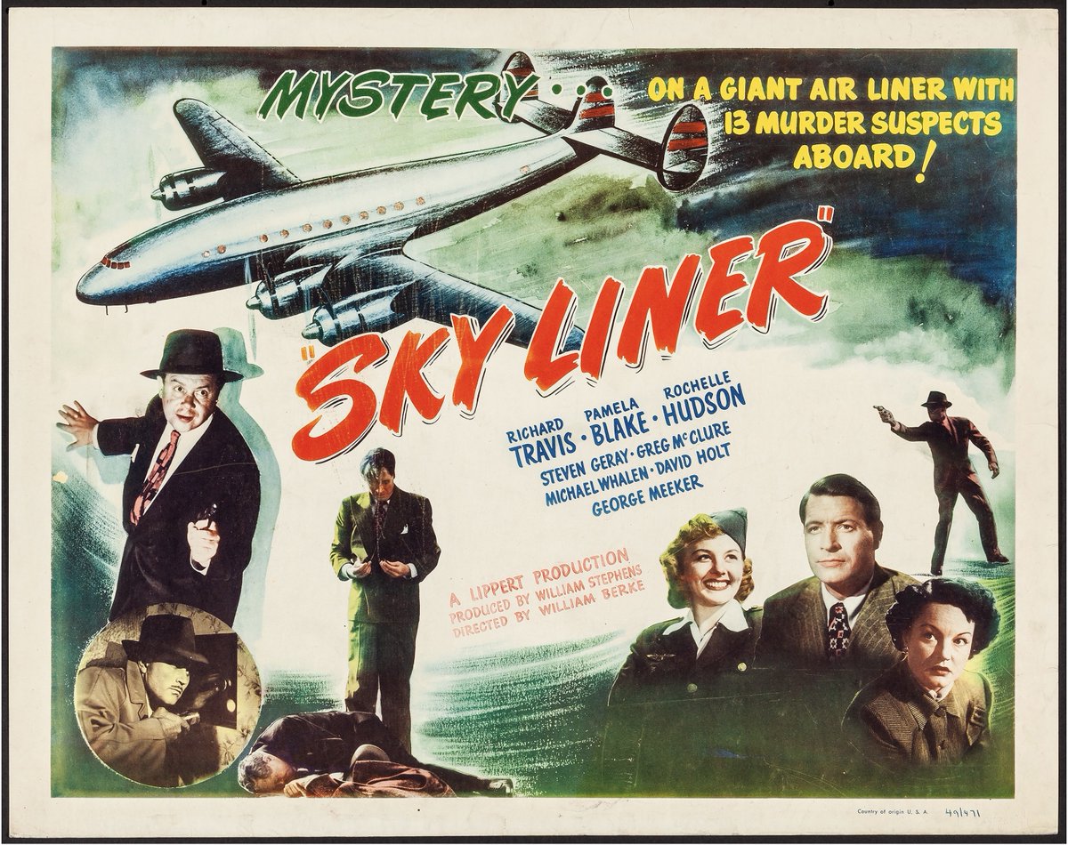 Right now on @TalkingPicsTV, spy fans can check out forgotten #filmnoir spy flick SKY LINER! An FBI agent finds himself entangled in a Cold War plot whilst trapped at 40000 feat in the air! podfollow.com/spyhards