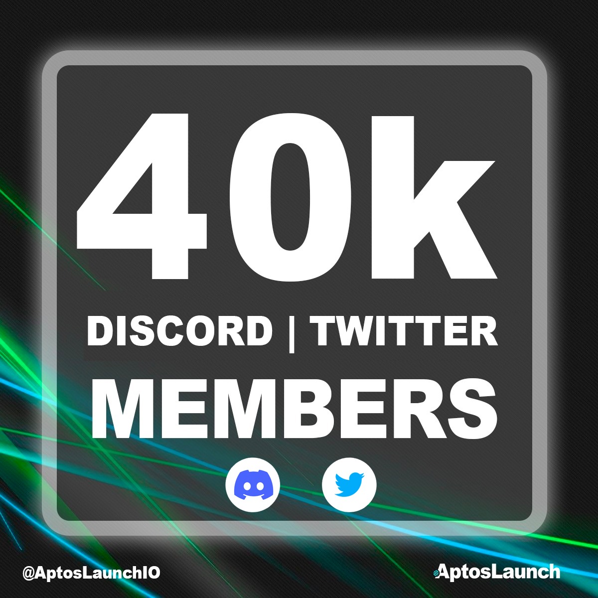 AptoslaunchIO's tweet image. Happy to announce that we have reached 40K followers on Twitter and Discord! 🔥

1. Follow
2. Like and Retweet
3. Tag 3 friends

LFG🚀

#Aptos #AptosEcosystem #AptosMovement #AptosInsights