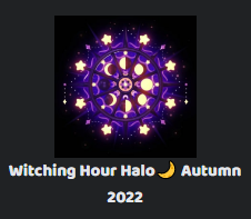 Steps: Witching Hour Halo🌙 Autumn 2022
1️⃣Follow me  <a href="/_Seizari/">Seizari</a>
2️⃣ Like + Retweet 
3️⃣ Comment your favorite thing about this halo!
4⃣ Sub to me on YouTube youtube.com/channel/UC6qUa…

Announcing winner October 31th!
#royalehigh