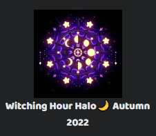 Witching Hour Halo Autumn 2022, Royale High Wiki