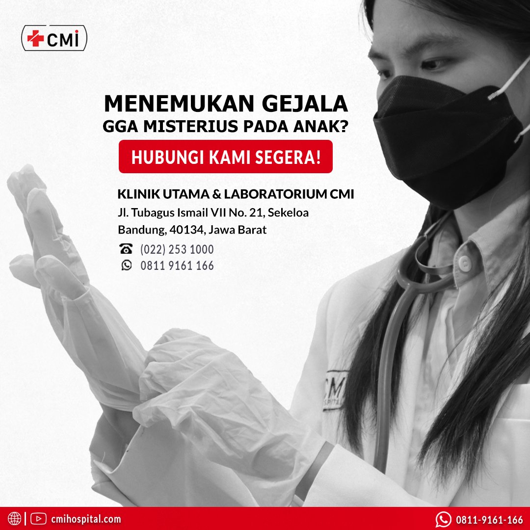 cmihospitals's tweet photo. Jika menemukan gejala GGA pada anak jangan ragu untuk hubungi kami segera. 

Salam sehat, Indonesia!

#gangguanginjalakutmisterius #gagalginjalanak #rumahsakitginjal #obatginjal #solusiginjal #terapiginjal #pengobatanginjal #cmihospital #rscmi #solusicmi #bersamacmi https://t.co/lFVezSV3gQ