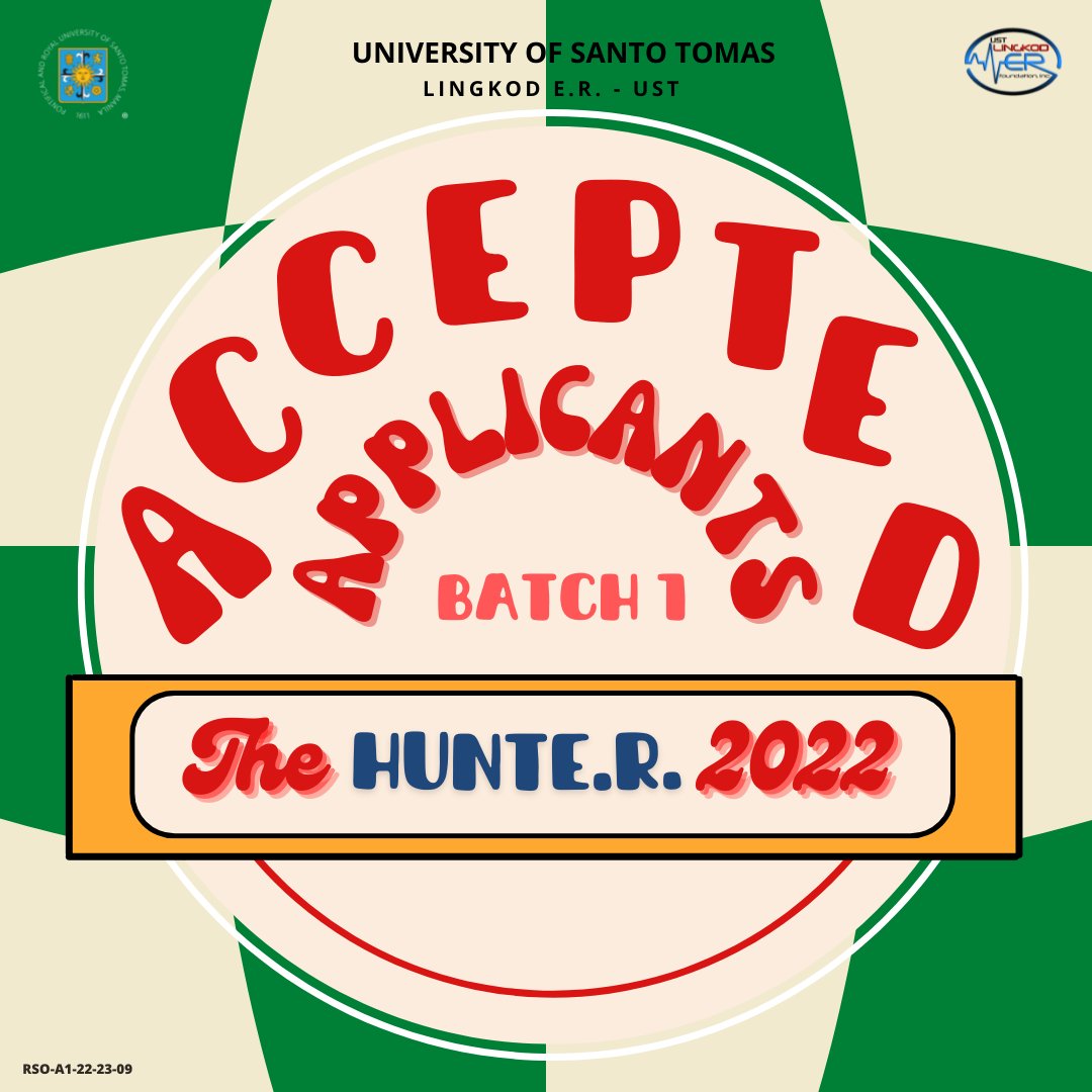 USTLingkodER's tweet photo. Presenting the newly accepted applicants for Batch 1! 

Congratulations, Volunteers! 💙❤️

We are excited to have you on call. May your journey in Lingkod E.R. - UST be the avenue for you to serve your purpose through using your lives to save other lives. https://t.co/L5fs0REU4v