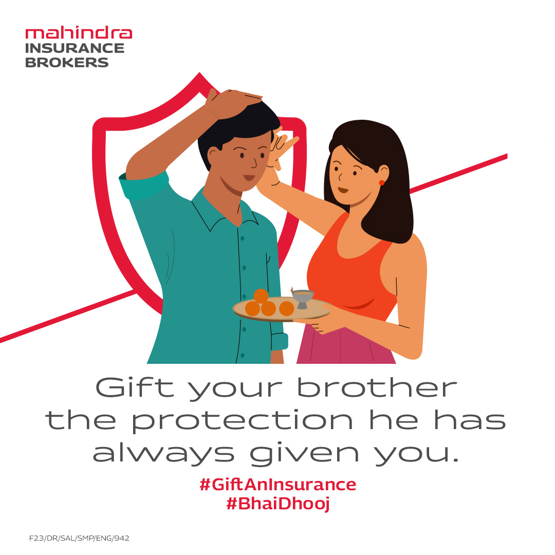 mahindra_insure's tweet photo. Your favourite partner-in-crime is the one who always has your back. This BhaiDooj, #GiftAnInsurance to your brother and garnish your mischiefs with the sweetness of protection.
#BhaiDhooj #BhaiDooj2022 #Brother #Sister #Love #Protection #Gift #Protection #Siblings #India https://t.co/54VZDziCZ0