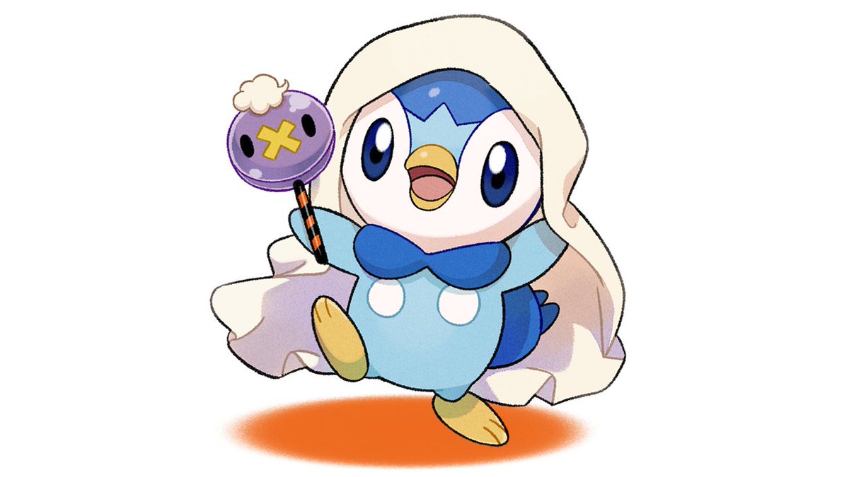 piplup pokemon (creature) no humans tongue holding blue eyes open mouth toes  illustration images