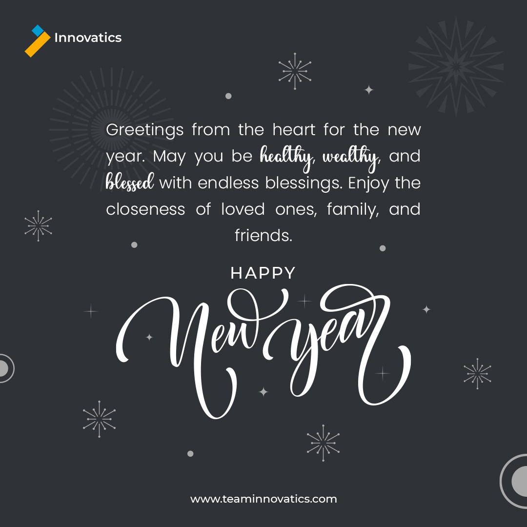 Innovatics3's tweet photo. Greetings 🎊 from the heart of Team Innovatics for the new year.
May you be healthy, wealthy, and blessed with endless blessings. Enjoy the closeness of loved ones, family, and friends 🎉🎊.
#newyear #greetings #healthy #wealthy #blessed #year #Innovatics #TeamInnovatics https://t.co/JXtV81bi3Z