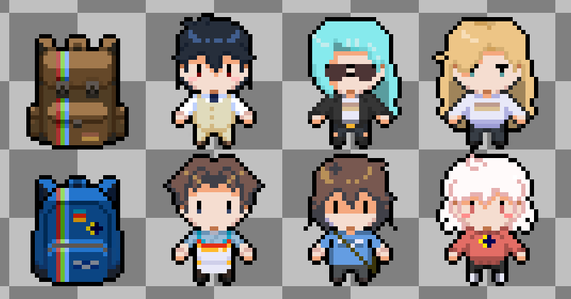 MOONATIC_GAME's tweet photo. Backpacks, of old and new
#PixelArt #Aseprite #MOONATIC https://t.co/KH8IbFNJDi