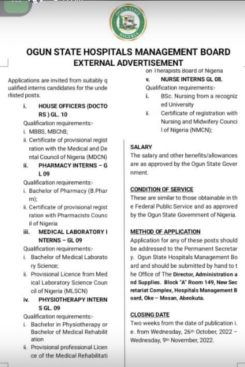 AmlsnOgun's tweet photo. @ymlsfNIG encourage intending interns to take advantage https://t.co/RLDCQaxZpa