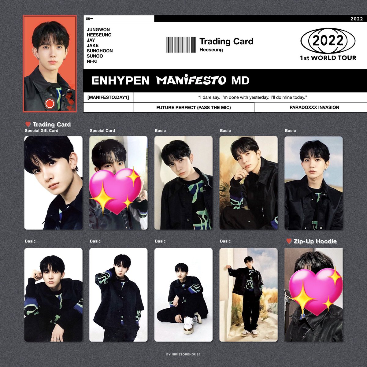rainhee1015's tweet photo. #Cheolsell
Wts lfb heeseung manifesto basic tc
~ 400 | 350 payo
~ stbo ( eta early november )
~ already secured
~ reply "mine" or dm to claim
~ mop: gcash
~ mod: ggx | jnt
~ rfs need funds
T: wts lfb heeseung manifesto day one tc trading card https://t.co/gaXn0OvF33
