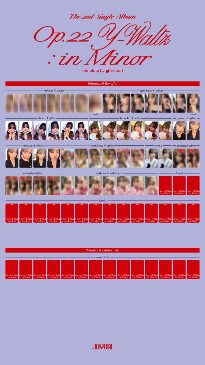 yulcart's tweet photo. jo yuri loveable photocard template

✿ fixed some scans
✿ ktown4u r1 online complete
✿ makestar r1 online preview
✿ hd: https://t.co/JQGjWIXAve

조유리 러버블 포카 리스트 포카리스트 https://t.co/g6dSuMhDeY