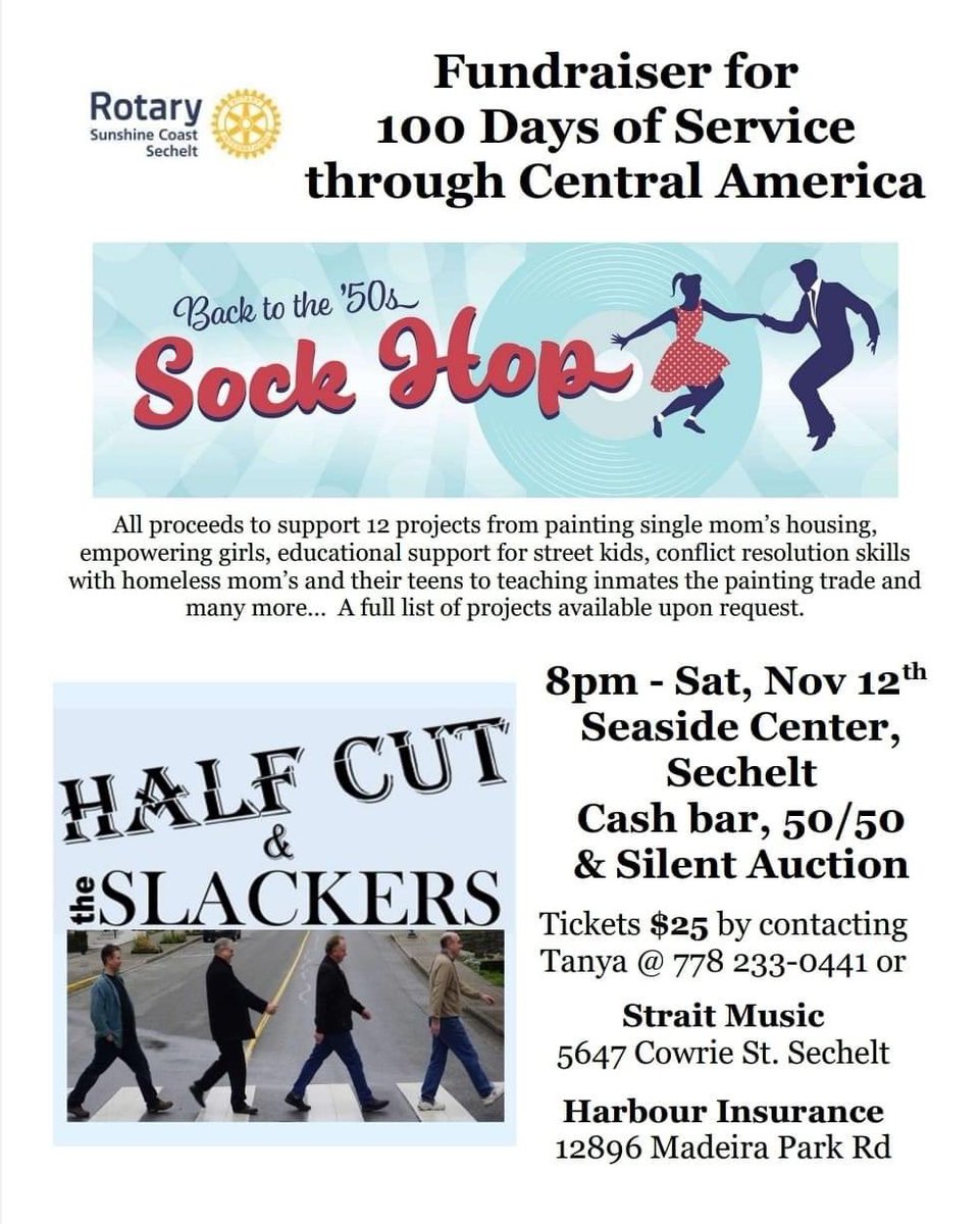 SCSecheltRotary's tweet image. #100daysofservice #sunshinecoastbc #rotaryfundraiser