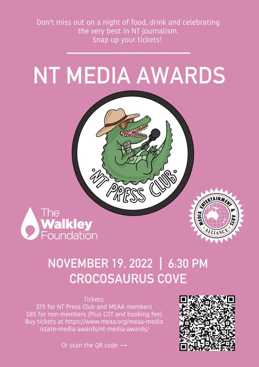 It's happening!!!!!!! Get your tickets for the 2022 NT Media Awards! Finalists announced Monday 31 Oct.