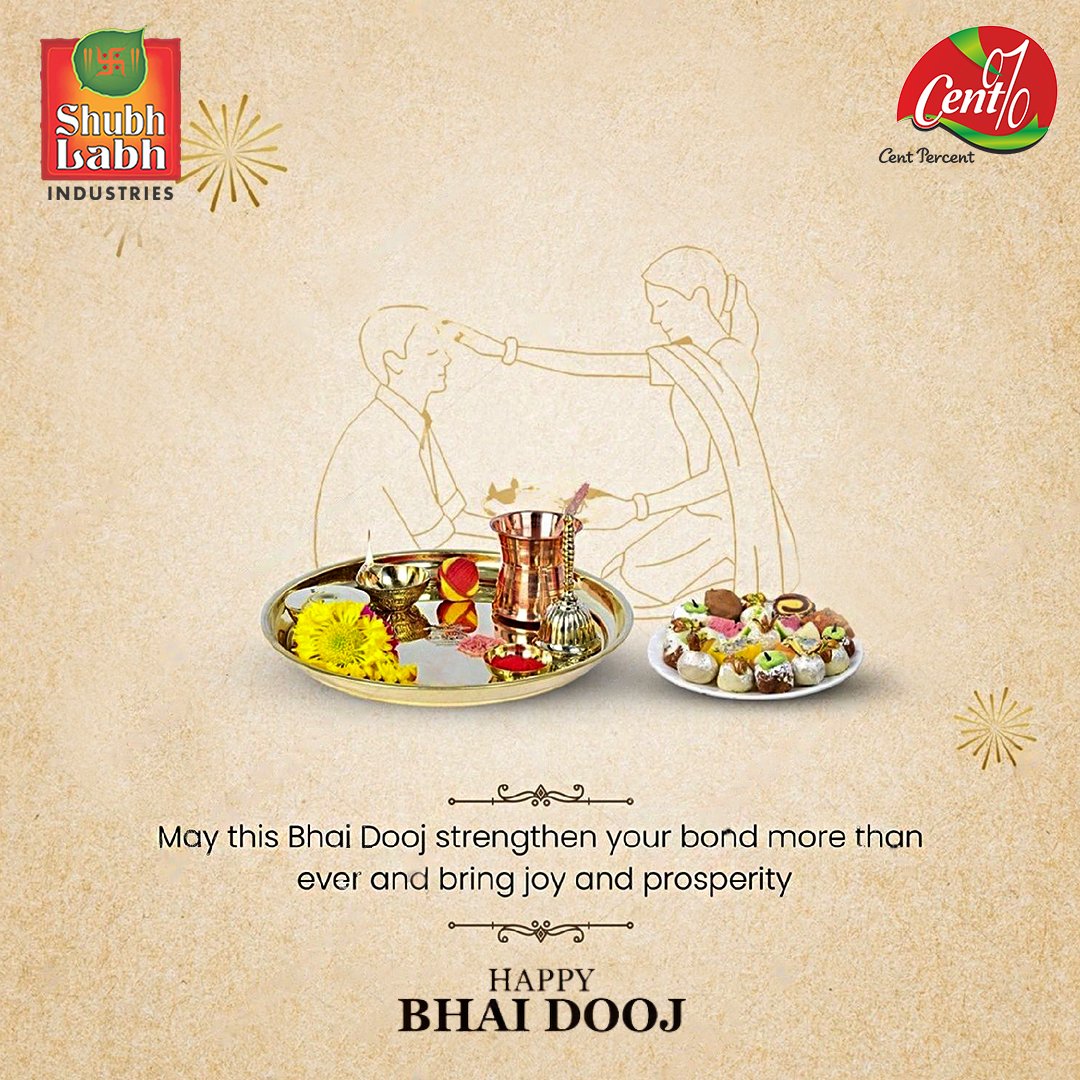 Centprcent's tweet photo. The khatta meetha bond between siblings is never ending. Happy bhai dooj to all the siblings who never fail to make fun of each other but can’t live without each other too. 

 #bhaidooj #PremiumMasala #CentPercentSpices #QualitySpices #SpiceManufacturer https://t.co/j8LLYJr3Oj