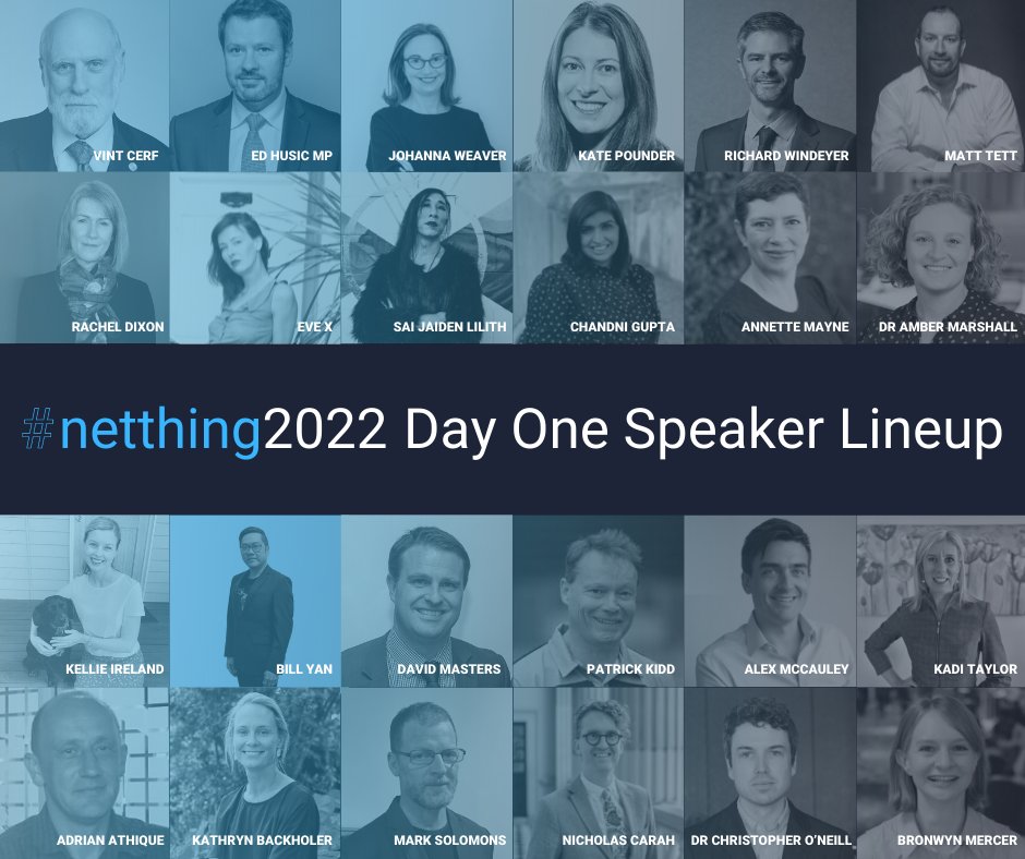 #netthing2022 starts tomorrow at 9:45am AEDT. Join us online to hear from industry leaders and stakeholders from across our vast #internetcommunity as they discuss the issues affecting the internet and technology space today. Register at netthing.org.au/register