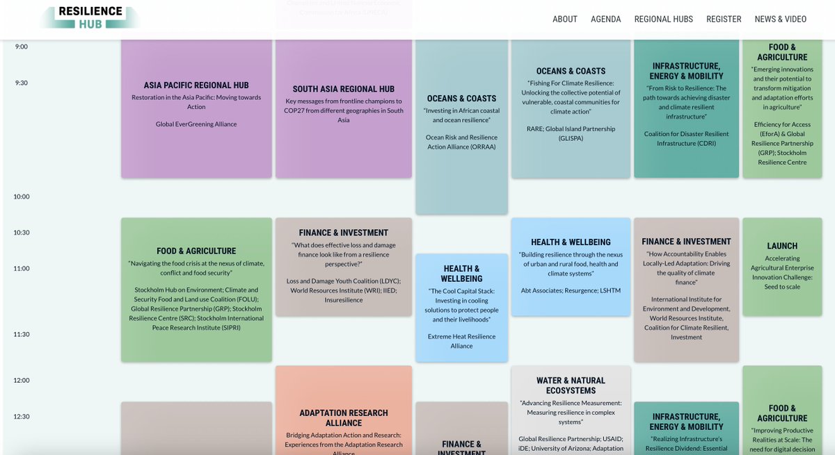 With 60+ sessions, the #COPResilienceHub program covers a wide range of topics. From health &amp; well-being to food &amp; agriculture, each conversation is rooted in #resilience.

Don’t miss the chance to learn from communities everywhere!
Register➡️ bit.ly/3MRC4Mb
<a href="/copreshub/">copreshub.bsky.social</a>