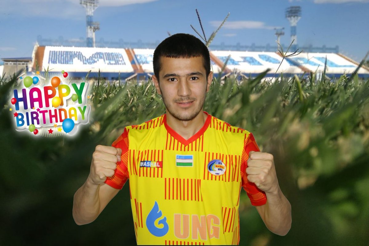 PFCMASHAL1984's tweet photo. Муҳаммадали Номозовни  табриклаймиз!🏟⚽️🎂🎂🎂🎂🎂

“Машъал”  жамоасининг ҳимоячиси  Муҳаммадали Номозов бугун 22 ёшни қарши олмоқда.

#MASHALMEDIA 

#МАШЪАЛ #ЎЗБЕК #ФУТБОЛИДАГИ #ЁРҚИН #АЛАНГА🔥 https://t.co/bVzXcAqHnh