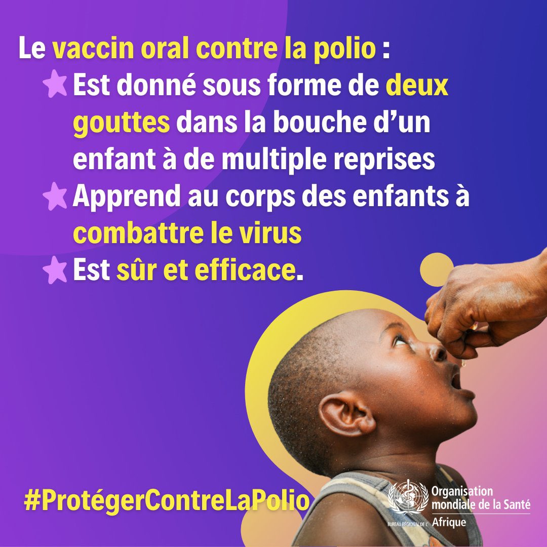 OMSRDCONGO's tweet photo. Il est temps d'AMÉLIORER les systèmes de surveillance 
de la maladie pour détecter le #poliovirus dans la population ou dans l’environnement. #EnFinirAvecLaPolio https://t.co/RCIyHTrhJC