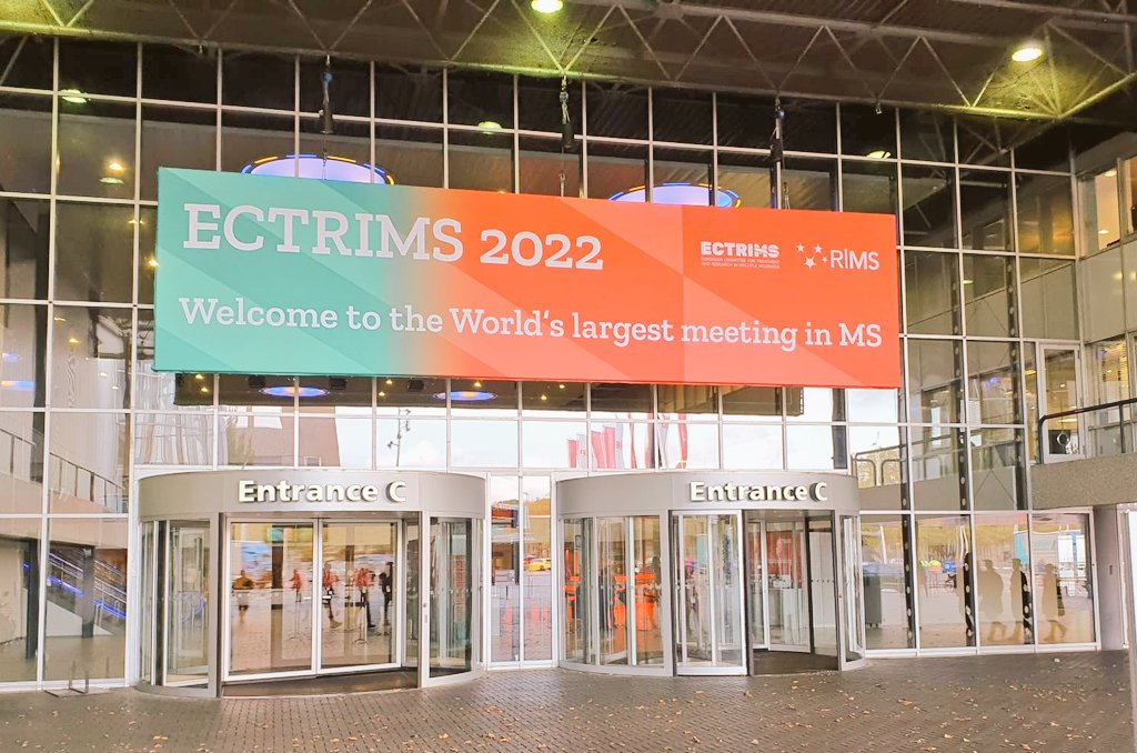MScentrum020's tweet photo. Welcome to #ECTRIMS2022! Let's share our knowledge on #MS and together make a world free of MS. https://t.co/aI9HI4SfUH