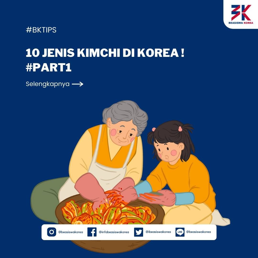 ibeasiswakorea's tweet photo. Hai, Sahabat Beasiswa Korea

Jenis kimchi di Korea ga hanya satu lho !!
Yuk simak !!

#BKTIPS https://t.co/iBle2fQPUo