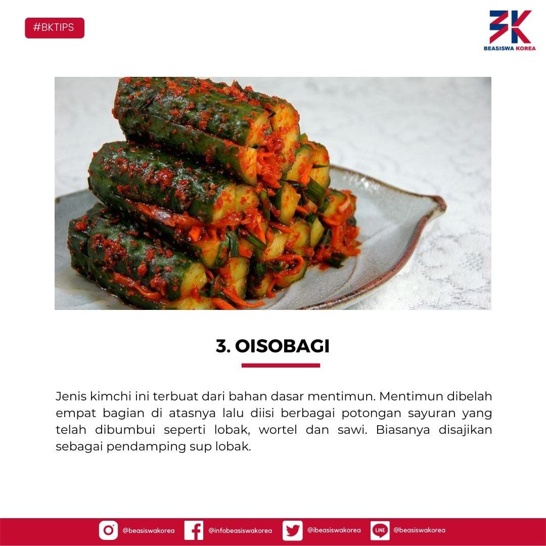 ibeasiswakorea's tweet photo. Hai, Sahabat Beasiswa Korea

Jenis kimchi di Korea ga hanya satu lho !!
Yuk simak !!

#BKTIPS https://t.co/iBle2fQPUo