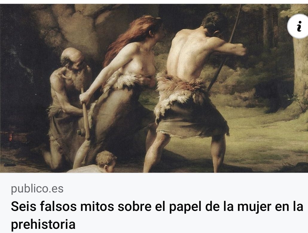 Prehistoria
El papel de la mujer más importante de lo que hemos querido ver
#CadaVezMasIguales
publico.es/culturas/seis-…