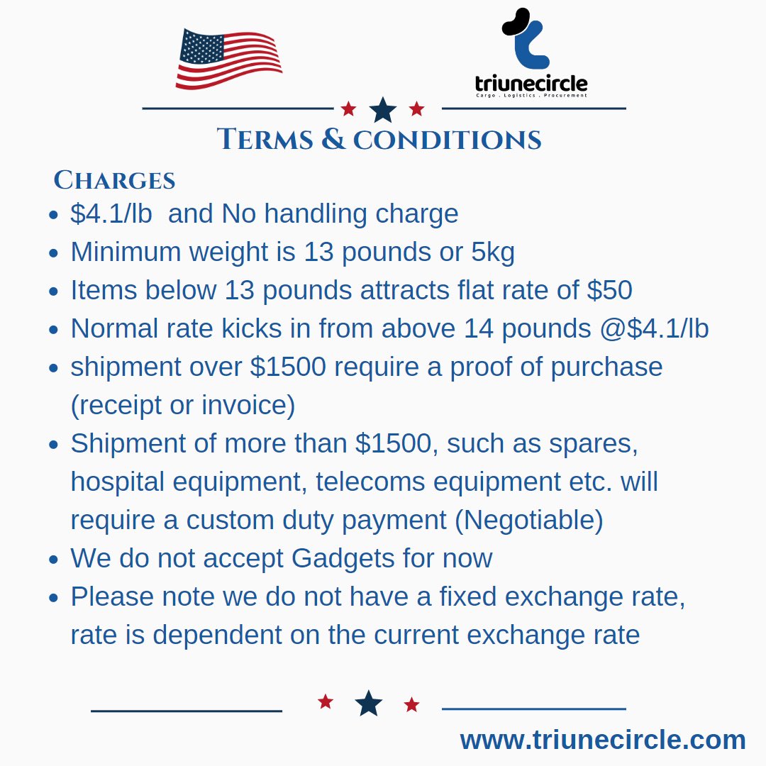 Triunecircle's tweet photo. Our Terms &amp; Conditions. Thank you for shipping with us. https://t.co/DwRlOb5MH0