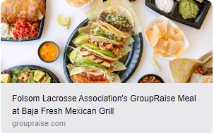 FolsomLAX's tweet photo. Dine Out with Folsom Lacrosse. 

20% of sales will go back to the club!!!!

https://t.co/TeY4K74VM1 https://t.co/pCCqZ1RMaO