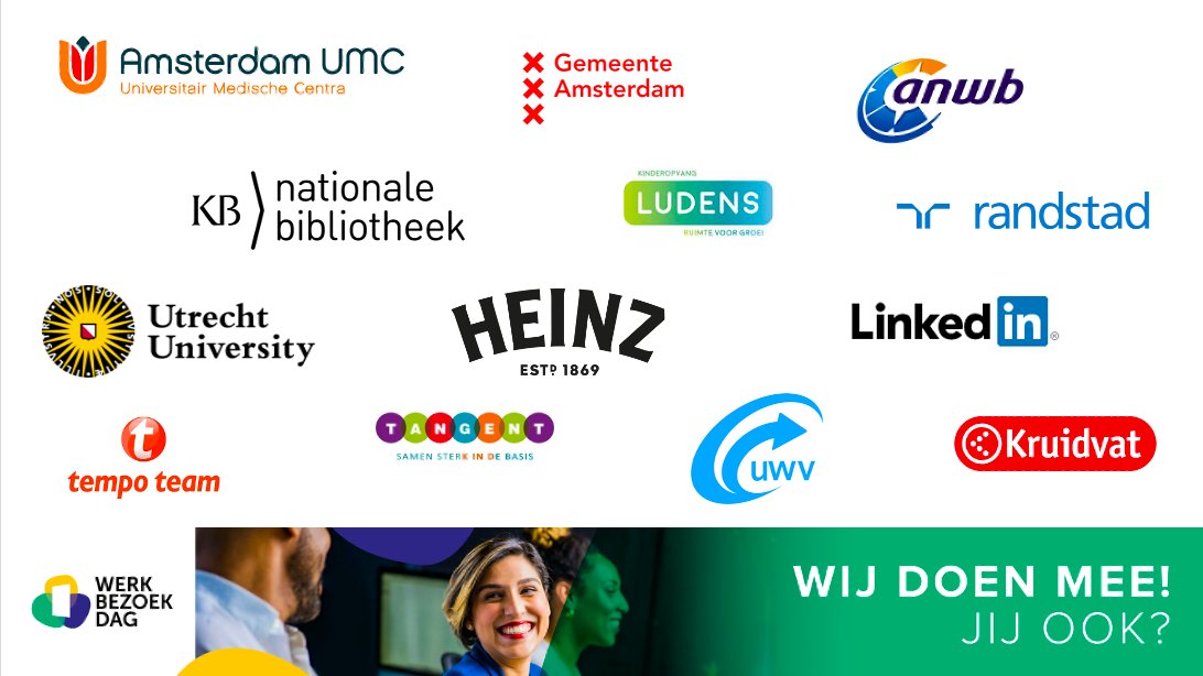 Werkbezoekdag's tweet image. Honderden werkgevers hebben zich aangemeld voor de #Werkbezoekdag op 16 november. Ben jij een #recruiter of #hr-manager? Zoeken jullie nieuwe collega&apos;s en willen je je organisatie in de spotlight zetten? Meld je dan nu aan!  werkbezoekdag.nl/werkgevers/

#dichterbijdanjedenkt #jobon