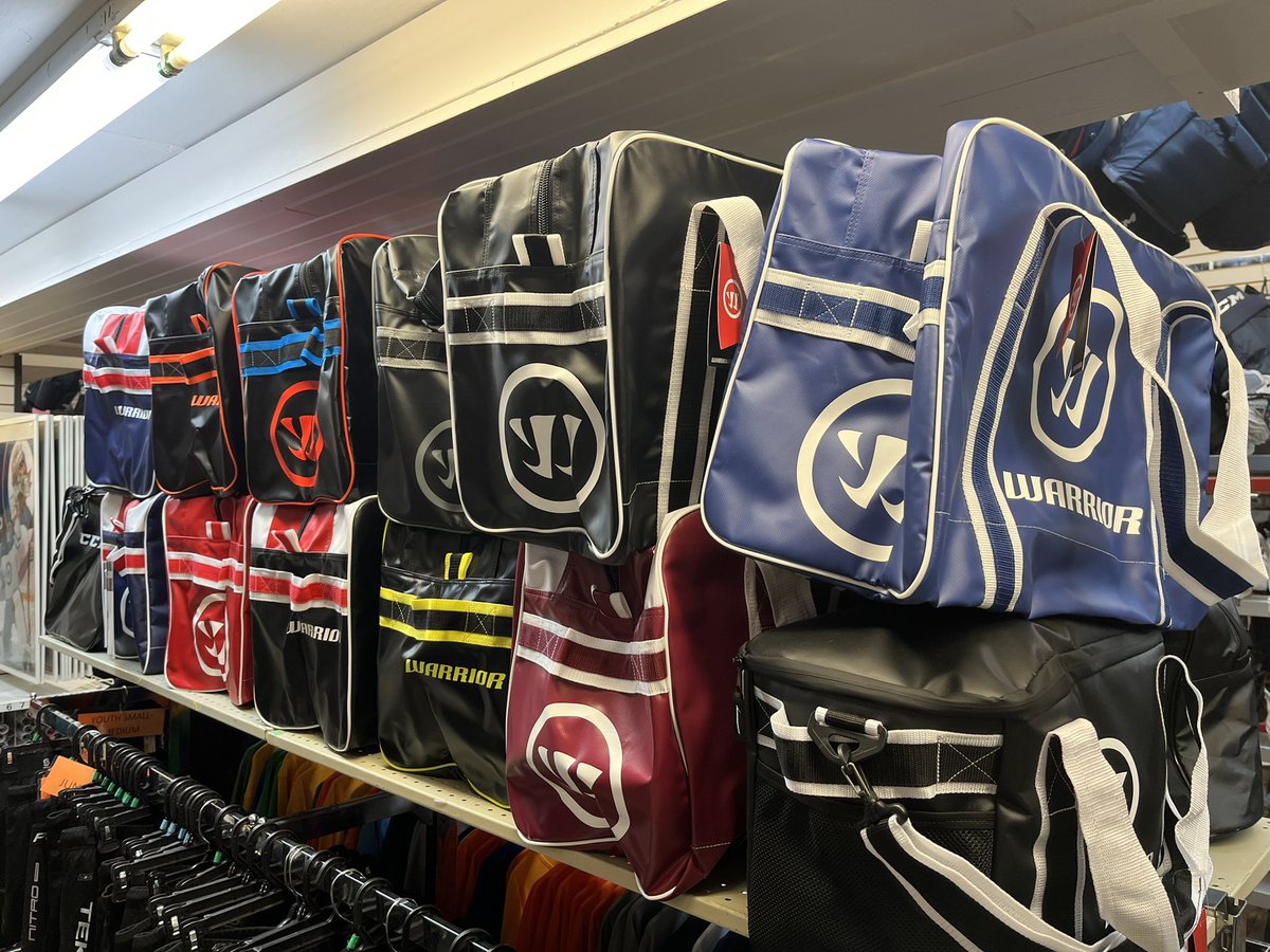 BertandMacs's tweet photo. “Hi there… wondering if you could of point me to the coach’s bags?”
“Right this way!” 👉🏼 Come pick through the best roster of coach’s bags, a few more still to come. @WarriorHockey #teambertalert #bertnation #baggerscanbechoosers #yqlocal https://t.co/mypNyZXXZp