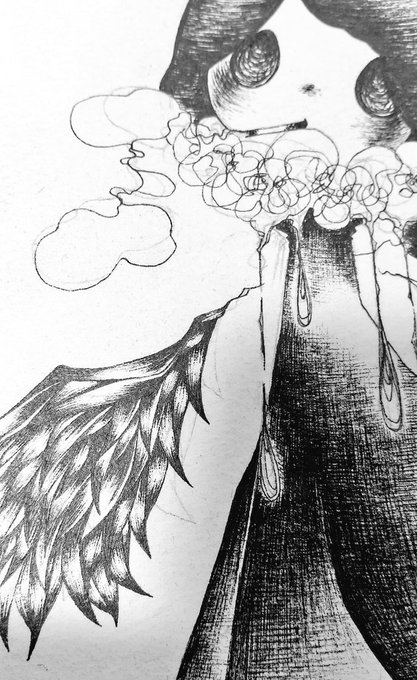 羽を塗る作業が一番苦手です_____φ('・ω・`) 