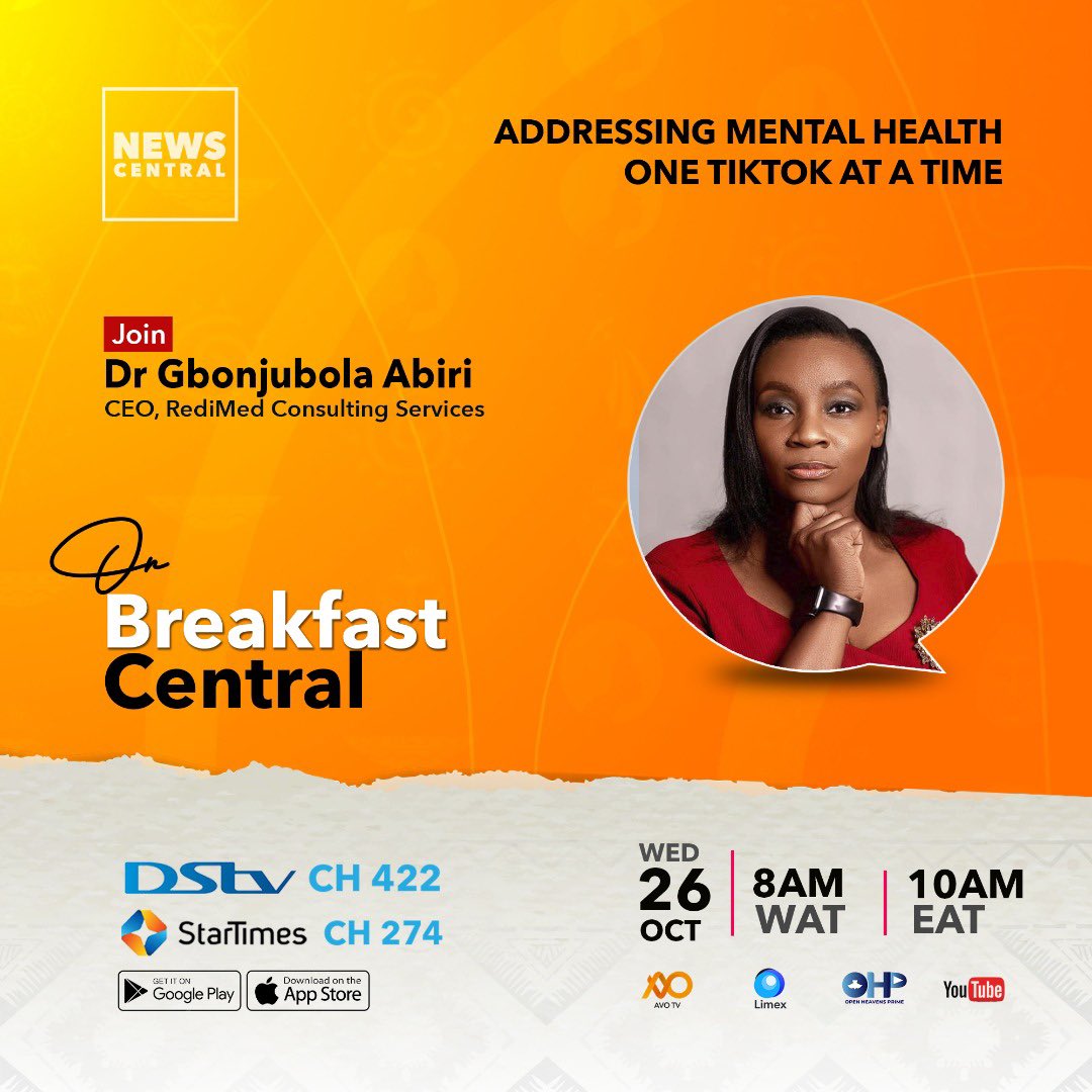 dgbonj's tweet photo. Please join in this morning as I discuss on @newscentraltv how it is that I am Addressing Mental Health one Reel, One TikTok and one post at a time.

Remember, there is no health without Mental Health. https://t.co/Hj6rQ5ESnL