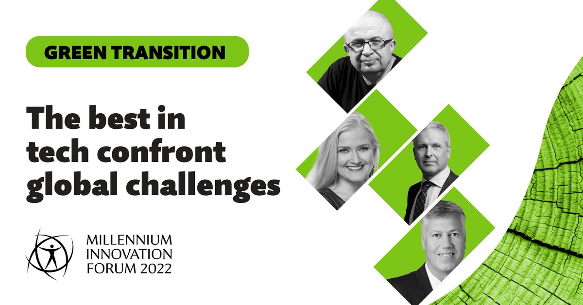 millenniumprize's tweet photo. Join us virtually for free today, on the second and final day of Millennium Innovation Forum.
First session at 9.30am (EEST) - Green Transition
Watch at https://t.co/yuC5oJXIVh
#millenniumtechnologyprize #millenniuminnovationforum #mtp2022 #mif2022 #innovationsforabetterlife https://t.co/kzoW2PSpb4