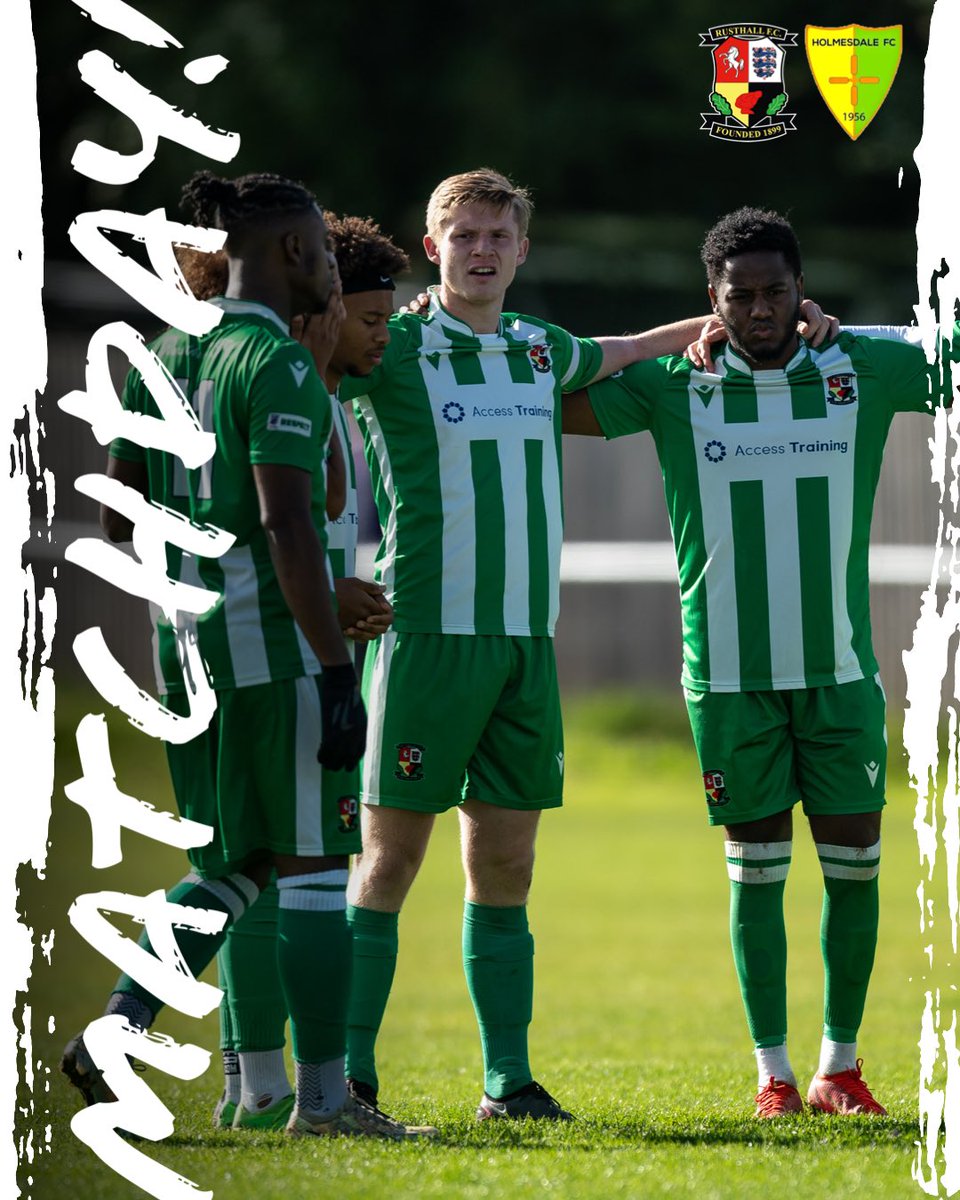 It’s 𝗠𝗔𝗧𝗖𝗛𝗗𝗔𝗬! 👊

The first of two home fixtures taking place week is TONIGHT! <a href="/HolmesdaleFC/">Holmesdale 1956 FC</a> join us this evening for our next <a href="/SCEFLeague/">Presence & Co. SCEFL League</a> Premier Division game! The action will get underway at 7.45PM! As ever, your magnificent support is welcome! 🙌

#RusthallFC 🟢⚪️