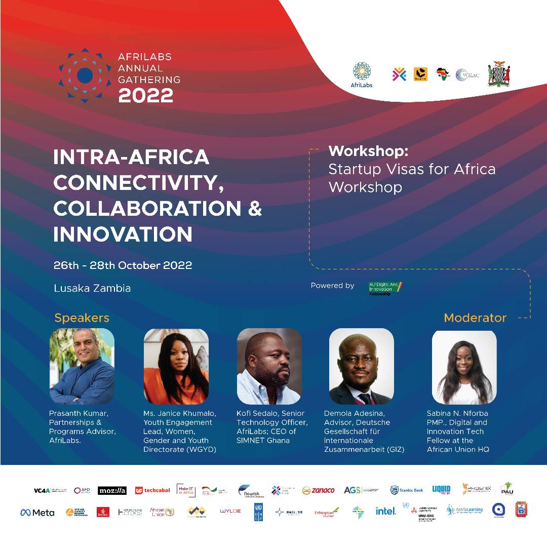 AfriLabs's tweet photo. It’s Day 1 of the 2022 AfriLabs Annual Gathering!
Look for these side activities (workshops and dinners) during #AAG2022.
Join us on-site or online at https://t.co/waYqfes6U2 or at Ciela Resort, Lusaka.
#AAG2022 #AfriLabsAnnualGathering #AAG #Lusaka #Zambia https://t.co/MGNwwRYeSD
